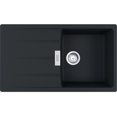 Franke Centro CNG 611-86 Fragranit DuraKleen Plus, color Black Matt, 114.0682.460