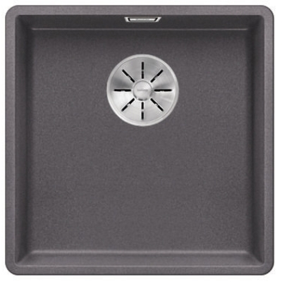 Blanco Subline 400-F Silgranit PuraDur 2, заподлицо, цвет «серый камень», слив InFino, 523495