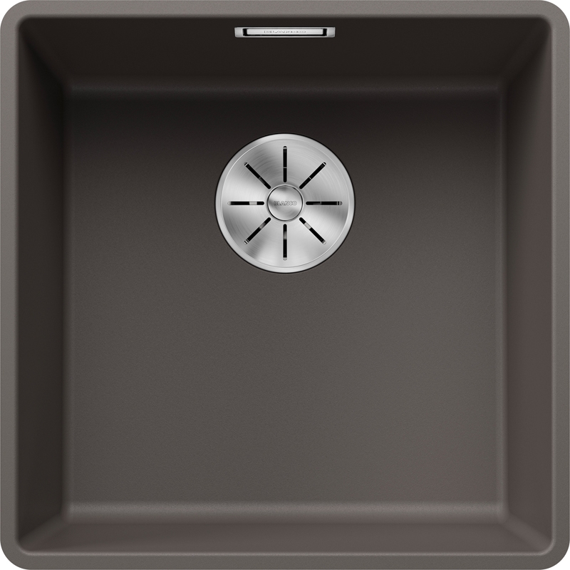 Blanco Subline 400-F Silgranit PuraDur 2, flush, color volcano gray, InFino drain, 527348