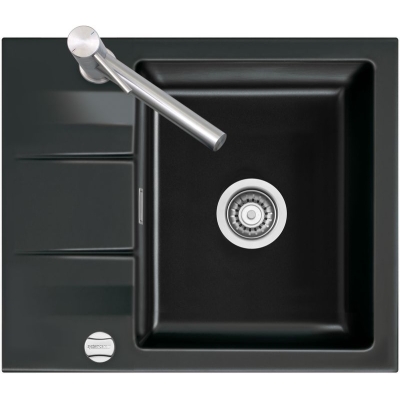 Systemceram KeraDomo GENEA 60 F, цвет Неро (глянцевый), с гарантией 5 лет.