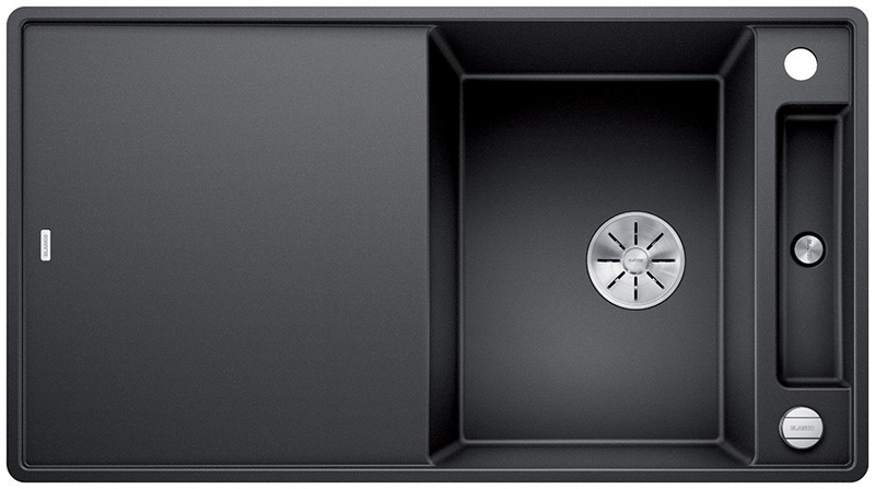 Blanco Axia III 5 S-F, flush, including glass cutting board, color anthracite, InFino drain, 523231