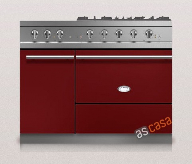 Lacanche Saulieu Modern, cooking station, 110.5 cm, color burgundy, with 5 year guarantee!