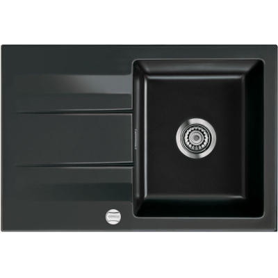 Systemceram KeraDomo GENEA 75 F, värvus Nero (läikiv), 5-aastase garantiiga