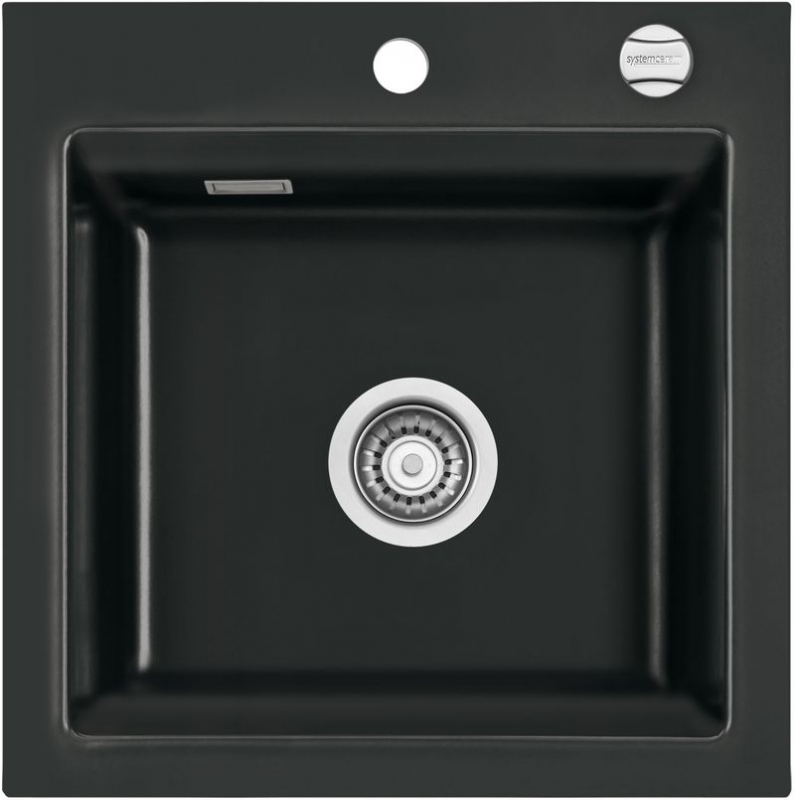 Systemceram KeraDomo KARA 51 F in Nero (glossy), with 5 year guarantee