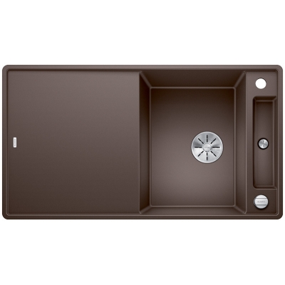 Blanco Axia III 5 S-F, flush, including wooden cutting board, color cafe, InFino drain, 523230