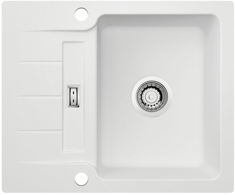 Naber LineUp 2F, flush built-in sink, matt white, 1091050