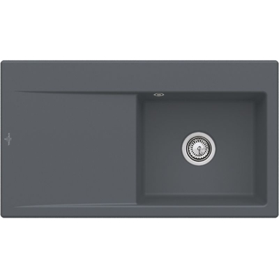 Villeroy &amp; Boch Subway Style 50 korter, värvus i4 grafiit, Classicline, kraanikauss paremal