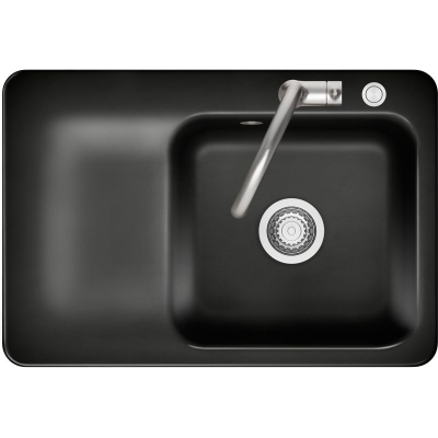 Systemceram KeraDomo JUNA 75 F in Nero (glossy), with a 5-year guarantee