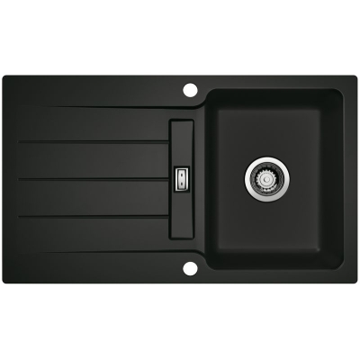 Naber LineUp 1F, встраиваемая мойка заподлицо, nero, 1091058