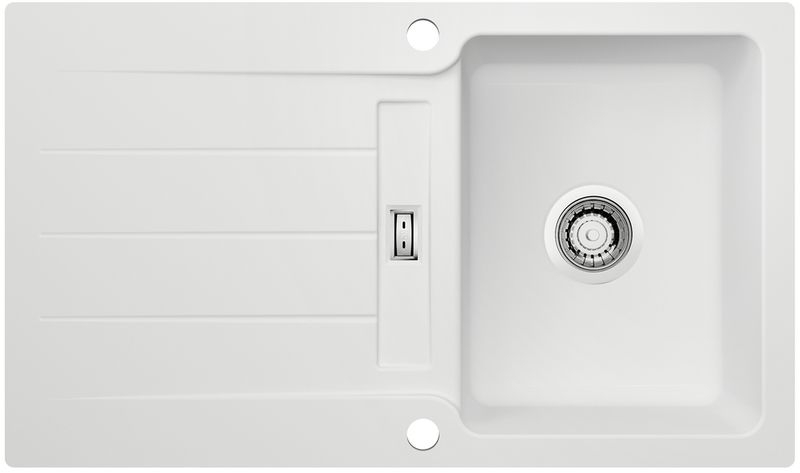 Naber LineUp 1F, flush built-in sink, matt white, 1091060