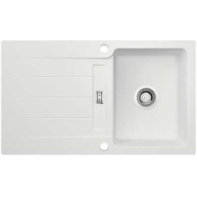 Naber LineUp 1F, flush built-in sink, matt white, 1091060