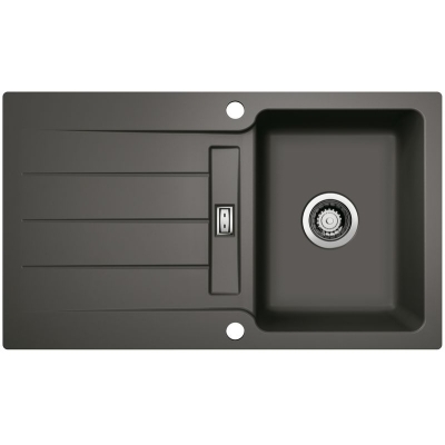 Naber LineUp 1F, flush built-in sink, slate, 1091057