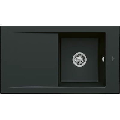 Villeroy &amp; Boch Timeline 50 Flat, color R7 Pure Black, Premiumline