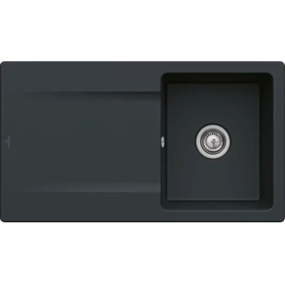 Villeroy &amp; Boch Siluet 50 flat, värvus R7 Pure Black, Premiumline