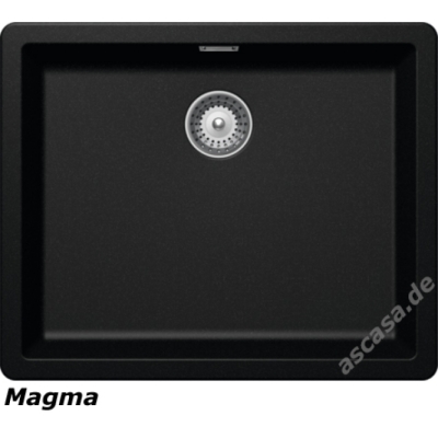 Single piece Schock Greenwich N-100 L FB flush, Cristadur, color magma