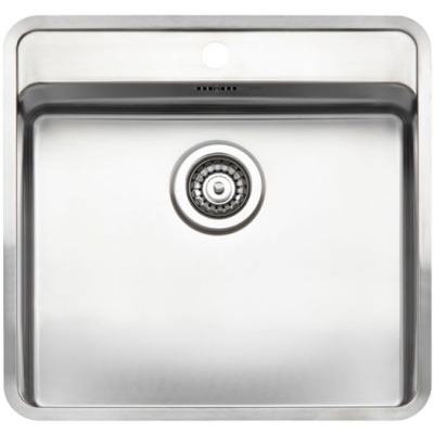 Reginox Ohio 50x40 with tap hole bank, can be installed as a support sink and flush sink