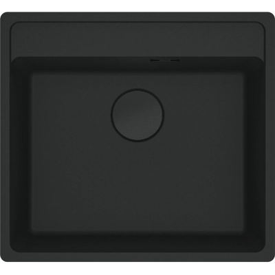 Franke Maris MRG 210-52 A Fragranit DuraKleen Plus, värvus Must Matt - Black Collection, loputus, pöördnupu klapp must, 135.0683.054