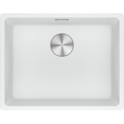 Franke Maris MRG 210-52 Fragranit DuraKleen Plus, color Glacier, flush, push button valve, 135.0682.810