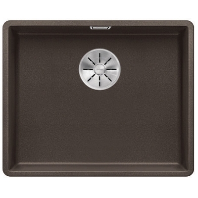 Blanco Subline 500-F Silgranit PuraDur 2, flush, color cafe, InFino drain, 523537