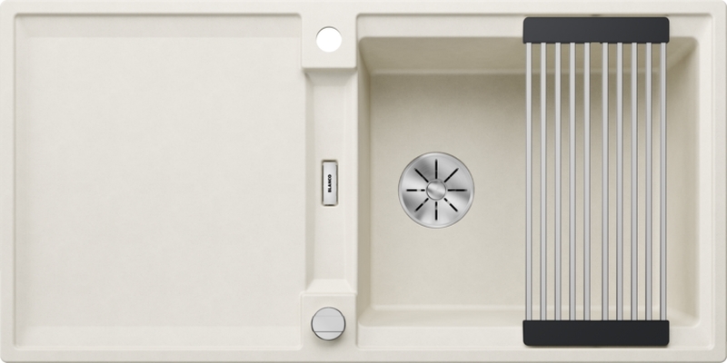 Blanco Adira XL 6 S-F flush built-in sink, Silgranit PuraDur, color soft white, InFino drain, 527630