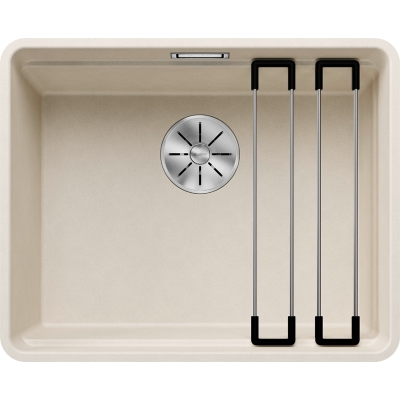 Blanco Etagon 500-F Silgranit PuraDur 2, flush, color soft white, InFino drain, 527074