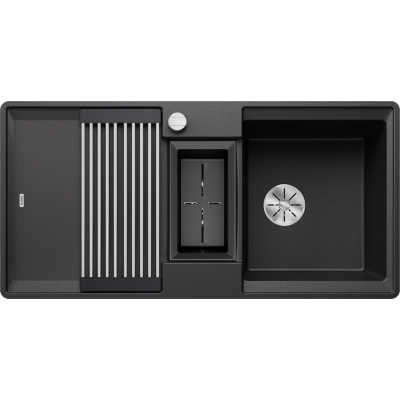 Встраиваемая мойка Blanco Adira 6 S-F, Silgranit PuraDur, цвет антрацит, слив InFino, 527610