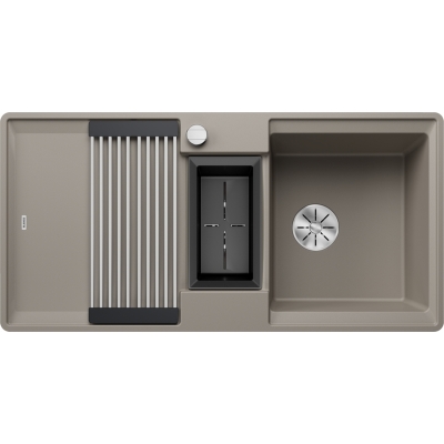 Встраиваемая мойка Blanco Adira 6 S-F, Silgranit PuraDur, цвет тартуфо, слив InFino, 527615