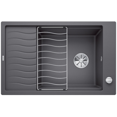 Blanco Elon XL 6 S-F Silgranit PuraDur 2, mahe, värvus kivihall, InFino äravool, 524855