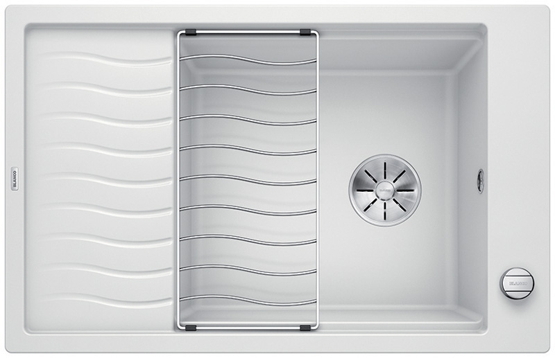 Blanco Elon XL 6 S-F Silgranit PuraDur 2, flush, color white, InFino drain, 524857