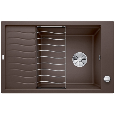 Blanco Elon XL 6 S-F Silgranit PuraDur 2, flush, color cafe, InFino drain, 524859