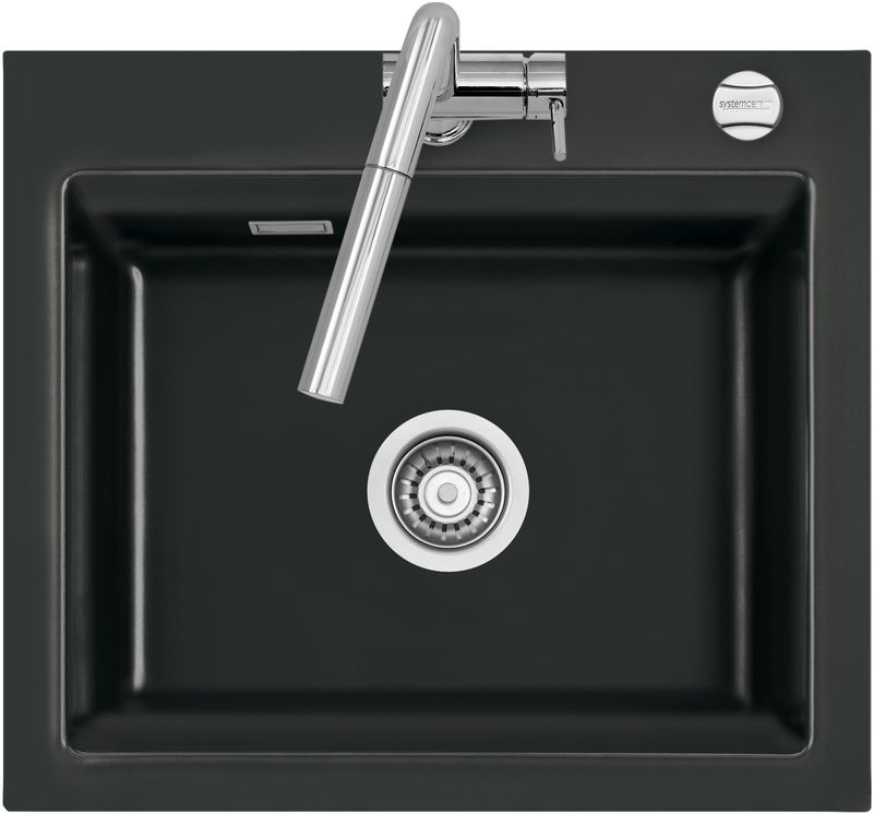 Systemceram KeraDomo KARA 57 F in Nero (glossy), with 5 year guarantee