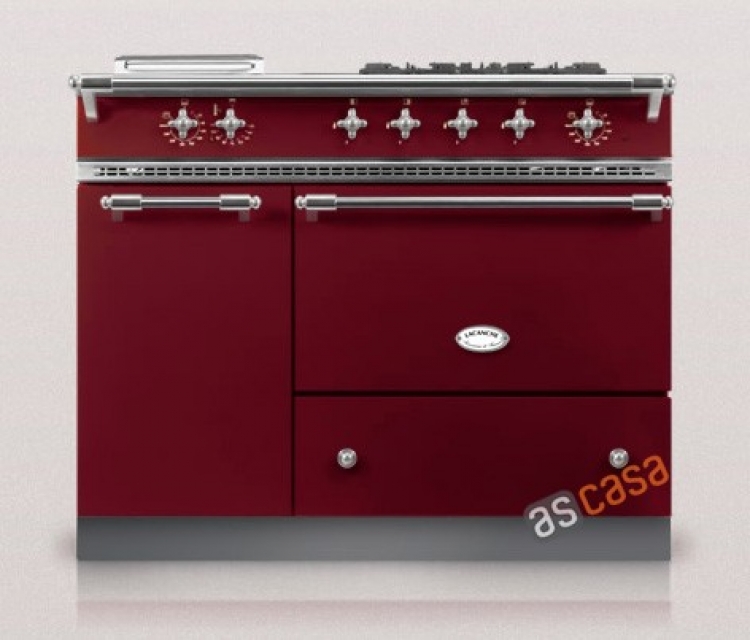 Lacanche Saulieu Classic, cooking station, 110.5 cm, color burgundy, with 5 year guarantee!