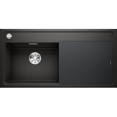 Blanco Zenar XL 6 S-F kraanikauss, vasak, loputus, värvus must, InFino äravool, 526065
