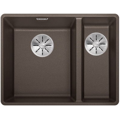 Blanco Subline 340/160-F Silgranit PuraDur 2, loputus, värviline kohvik, InFino äravool, 523573