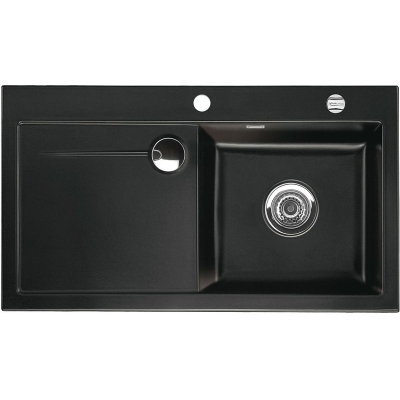 Systemceram KeraDomo STEMA 90 F in Nero (glossy), with 5 year guarantee