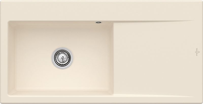 Villeroy &amp; Boch Subway Style 60 korter, värv FU Ivory, Classicline, kraanikauss vasakul