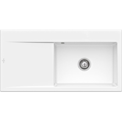 Villeroy &amp; Boch Subway Style 60 korter, värvus R1 Weiss Alpin, Classicline, kraanikauss paremal