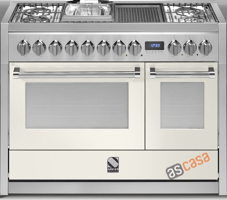 Steel Genesi 120, range cooker, 120 cm, multifunction, color Nuvola, G12FF-6MNA, with 5 year guarantee!