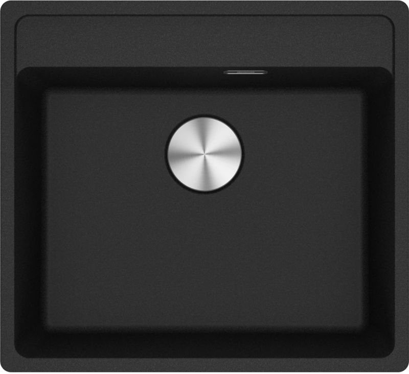 Franke Maris MRG 210-52 A Fragranit DuraKleen Plus, color onyx, flush, push button valve, 135.0682.890