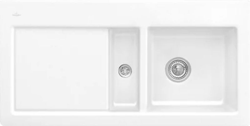 Villeroy &amp; Boch Subway 60 flat, color R1 white alpine, Classicline, basin on the right or basin on the left