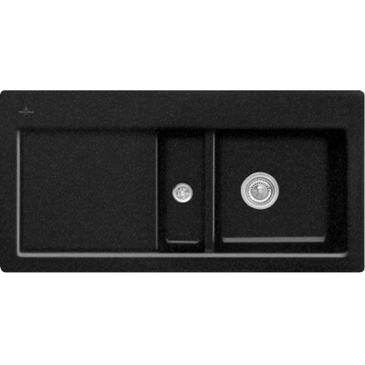 Виллерой и amp; Boch Subway 60 плоская, цвет J0 хромит, Premiumline, раковина справа или раковина слева