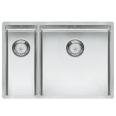 Reginox New York 18x40+40x40, основная раковина справа, мойка из нерж. стали, R27868