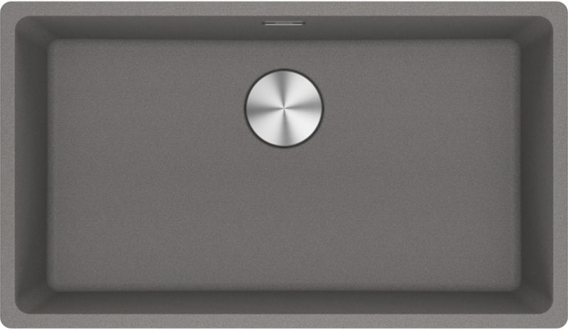 Franke Maris MRG 210-72 Fragranit DuraKleen Plus, color stone gray, flush, push button valve, 135.0682.824