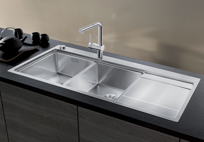 Blanco Divon II 8 S-IF, kraanikauss vasakul, InFino äravool, 521664