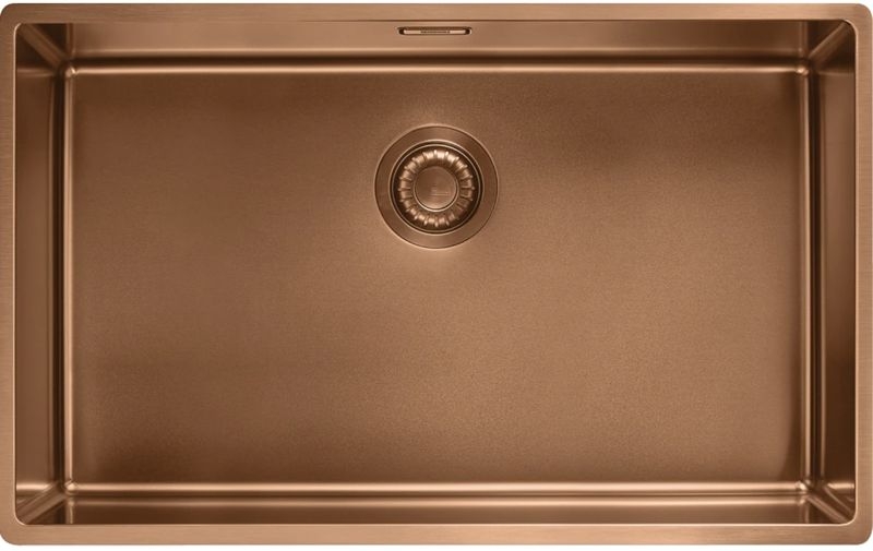 Franke Mythos Masterpiece BXM 210/110-68 sisseehitatud valamu - SlimTop, ümmargune nupp, vask, 127.0662.644