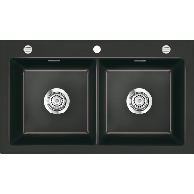 Systemceram KeraDomo MERA TWIN F в цвете Nero (глянцевый), с гарантией 5 лет