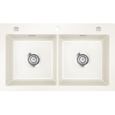 Systemceram KeraDomo MERA TWIN F in magnolia (glossy), with a 5-year guarantee