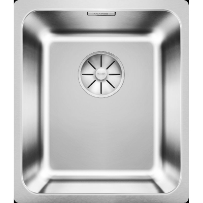 Blanco Solis 340-U all paigaldatav valamu, roostevabast terasest harjatud viimistlus, InFino äravool, 526115