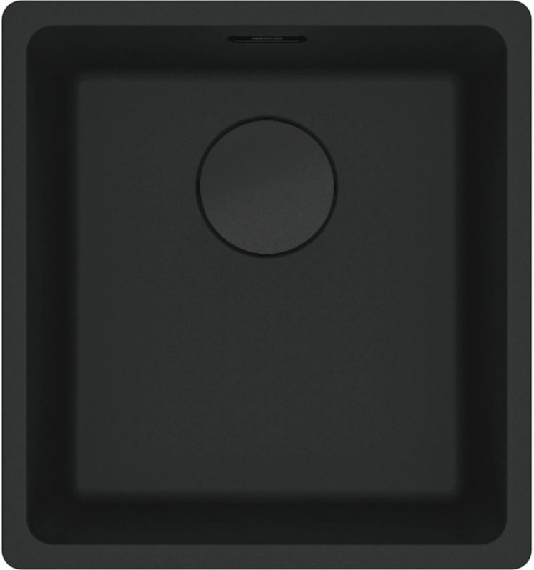 Franke Maris MRG 110-37 Fragranit+ Black Matt, undermount sink 45 cm, manual operation, 125.0683.139