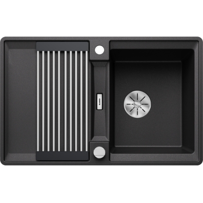 Blanco Adira 45 S-F встраиваемая мойка заподлицо, Silgranit PuraDur, цвет антрацит, слив InFino, 527594